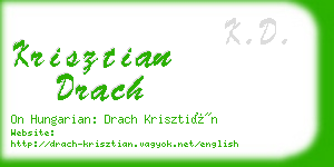 krisztian drach business card
